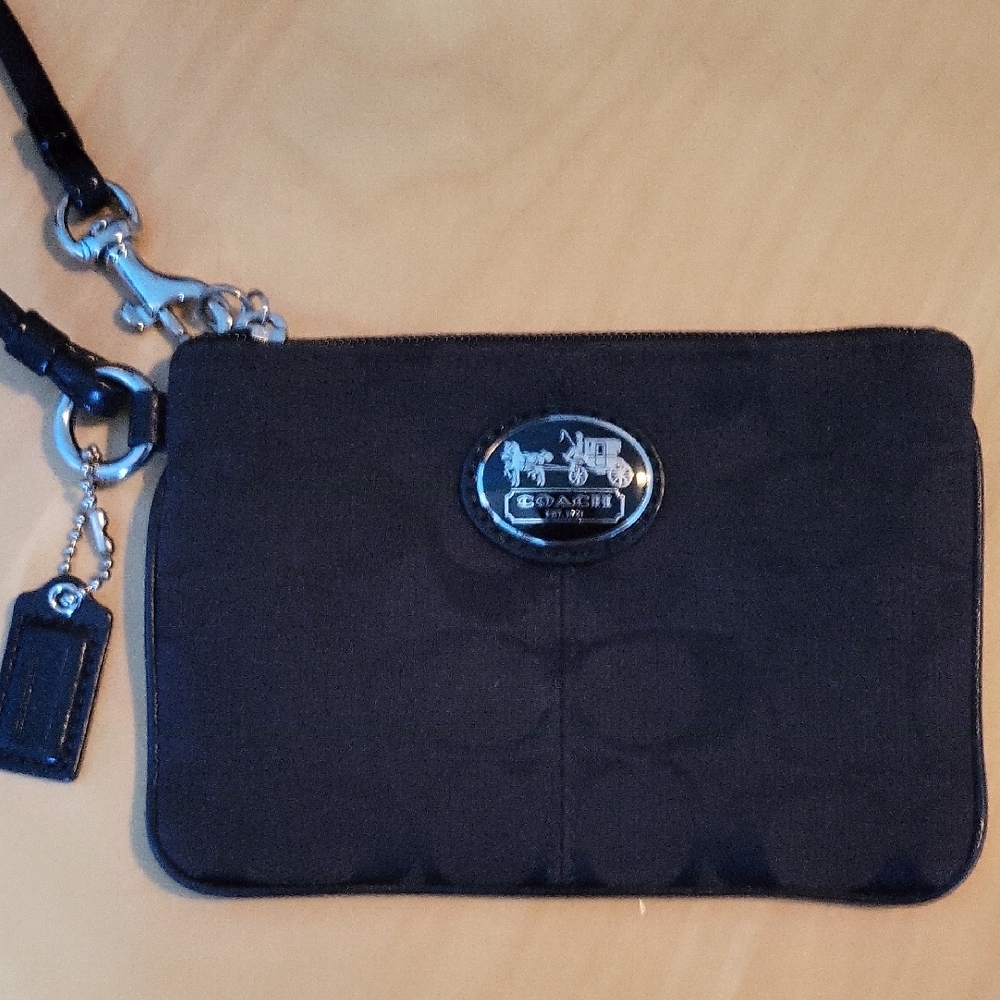 Coach Black Wristlet
